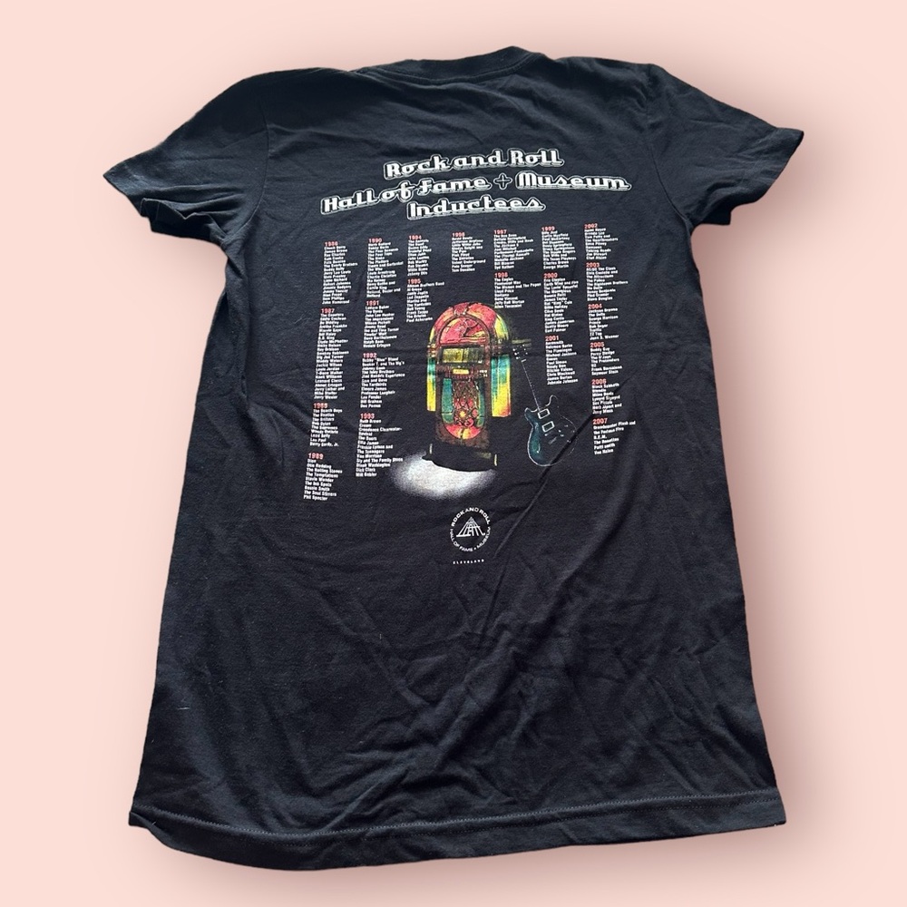 American Apparel Classic Girl Black Rock And Roll Hall Of Fame Museum Tee Small - Picture 5 of 7